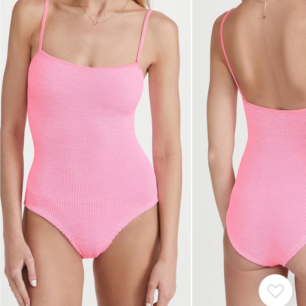 Hunza G Pink One Piece Swimsuit
